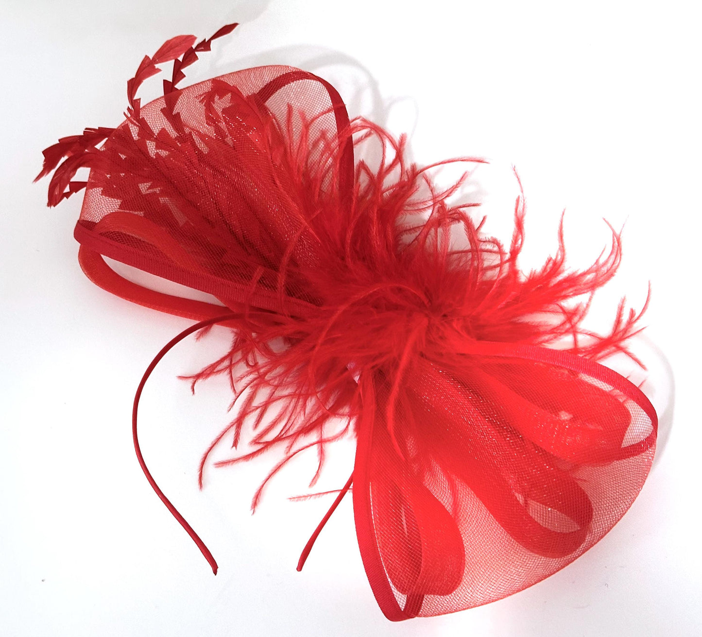 Red Bow Fascinator, Christmas Headband, Red Fascinator Hat  Headband Fascinator, Christmas Headband, Green Bow Christmas Fascinator