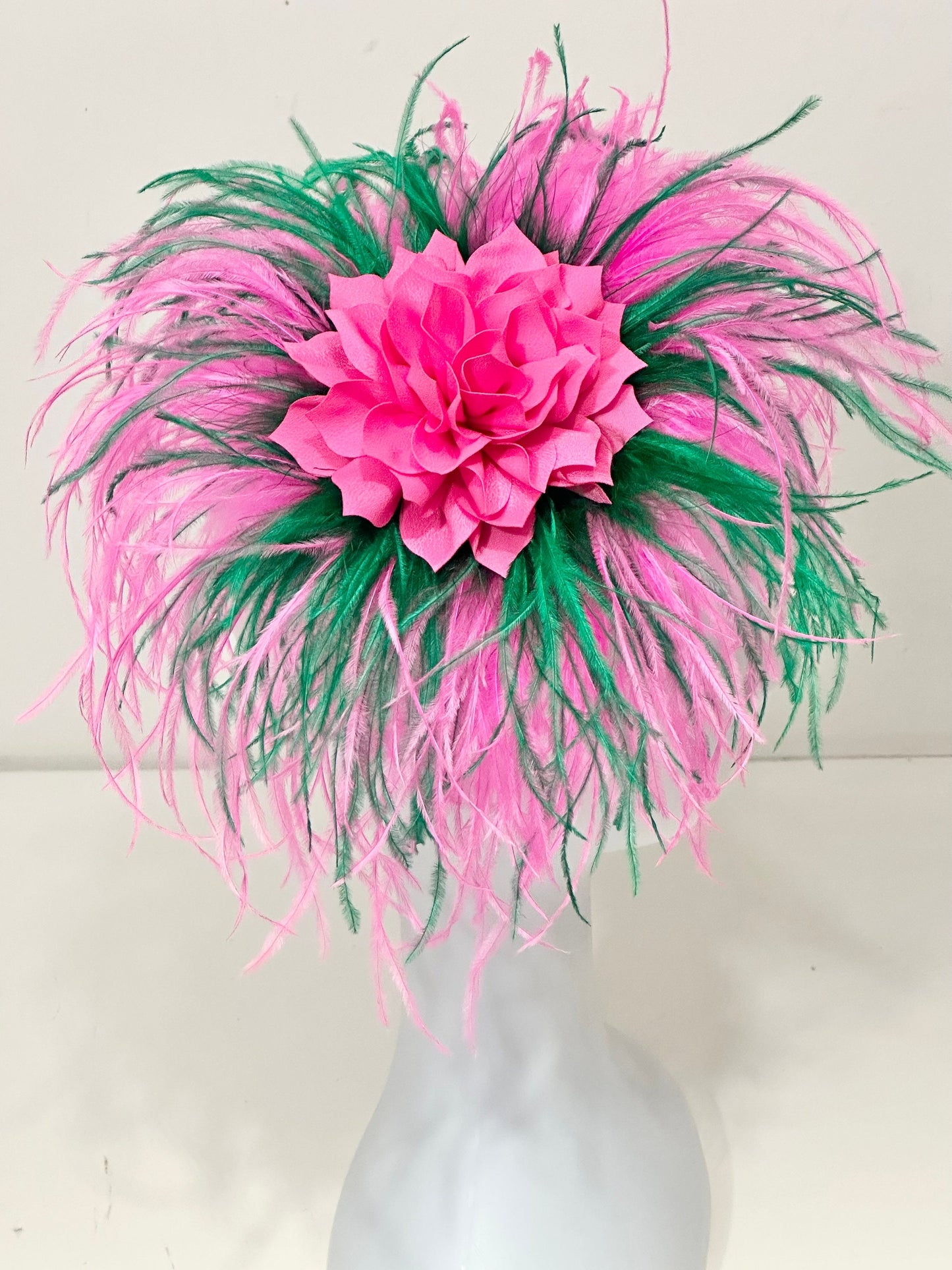 Pink Hot Pink Derby Fascinator Headband, Dusty Rose Fascinator Kentucky Derby Hat, Green, White Champagne Beige Fascinator Hat Headband