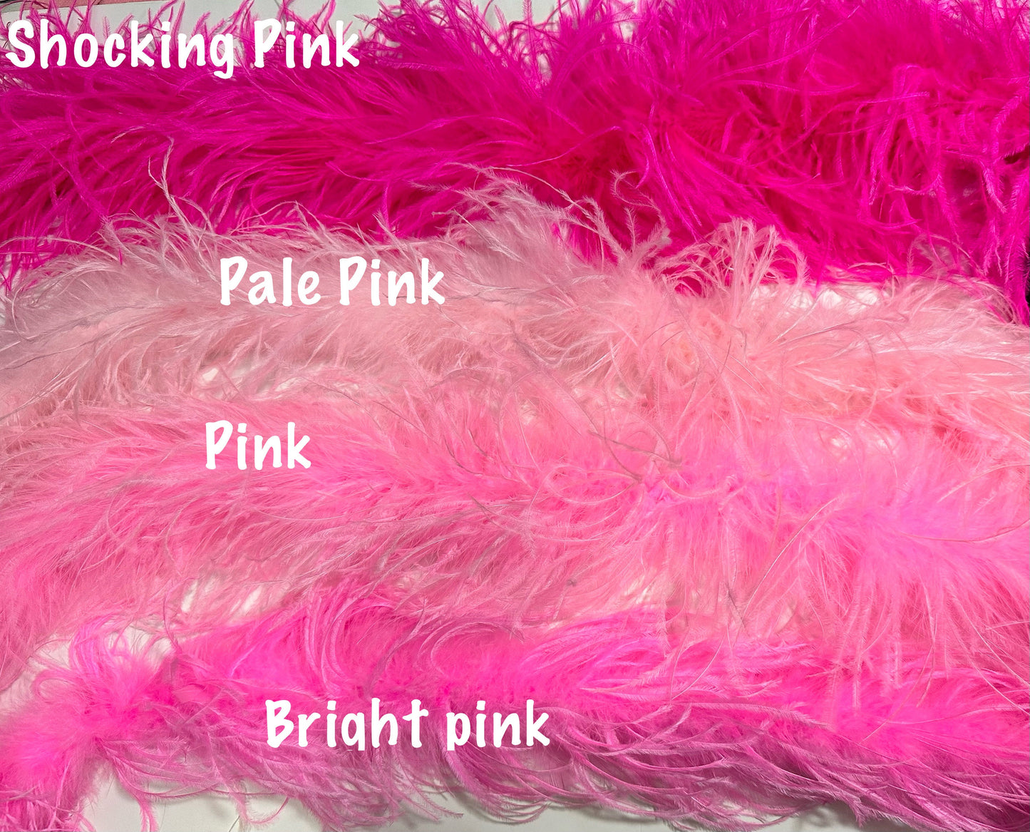 Ostrich Feather Trim, Feather Shoe Clips Feather Cuffs, Black, White, Pink, Light Ivory,Ostrich Feather 2ply to 10 ply Quality Feather Trim