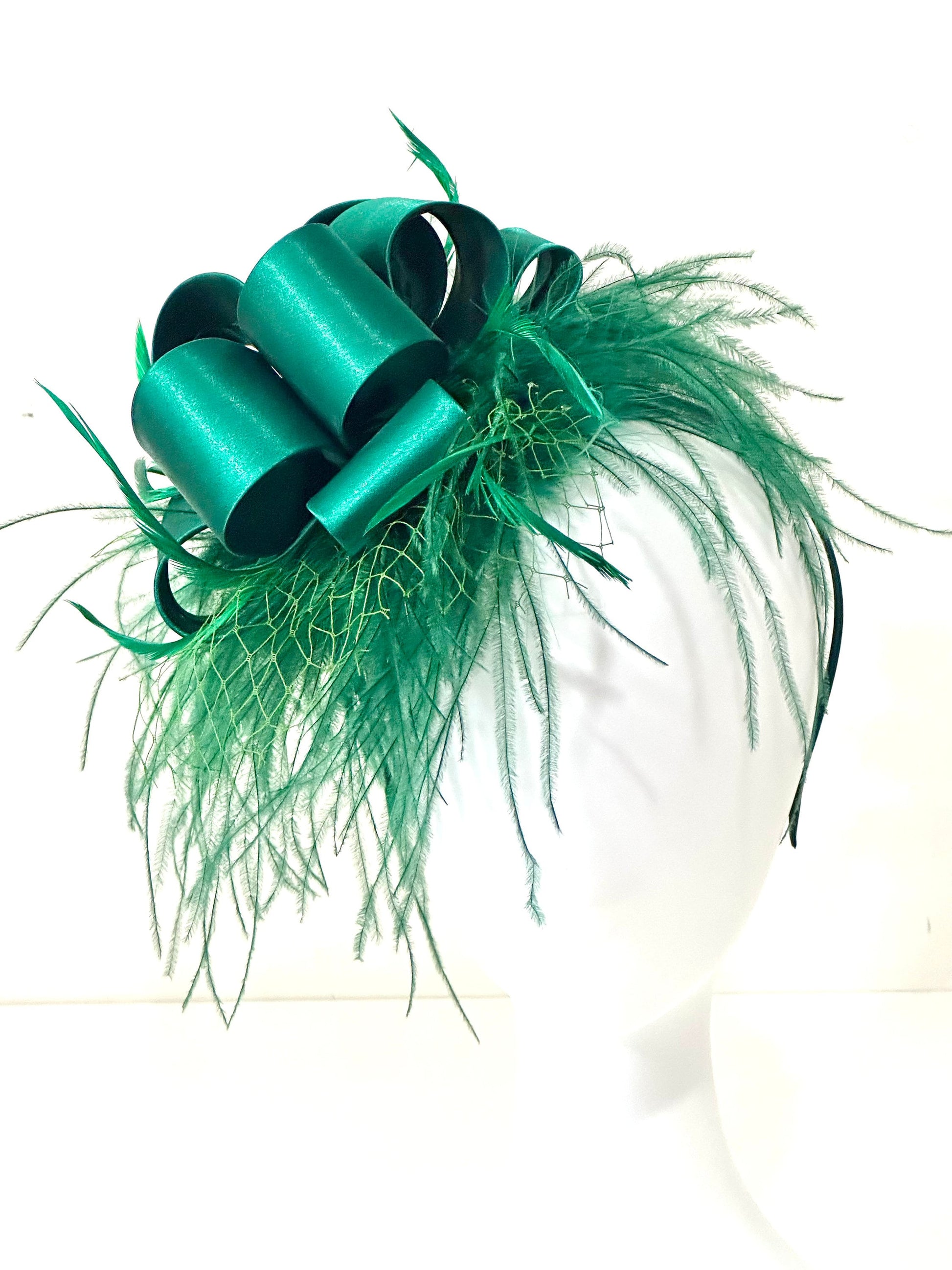 Christmas Fascinator Hat Headband, Emerald Green Fascinator Headband Hat, Red Fascinator Hat Christmas Fascinator Hat,Red Christmas Headband