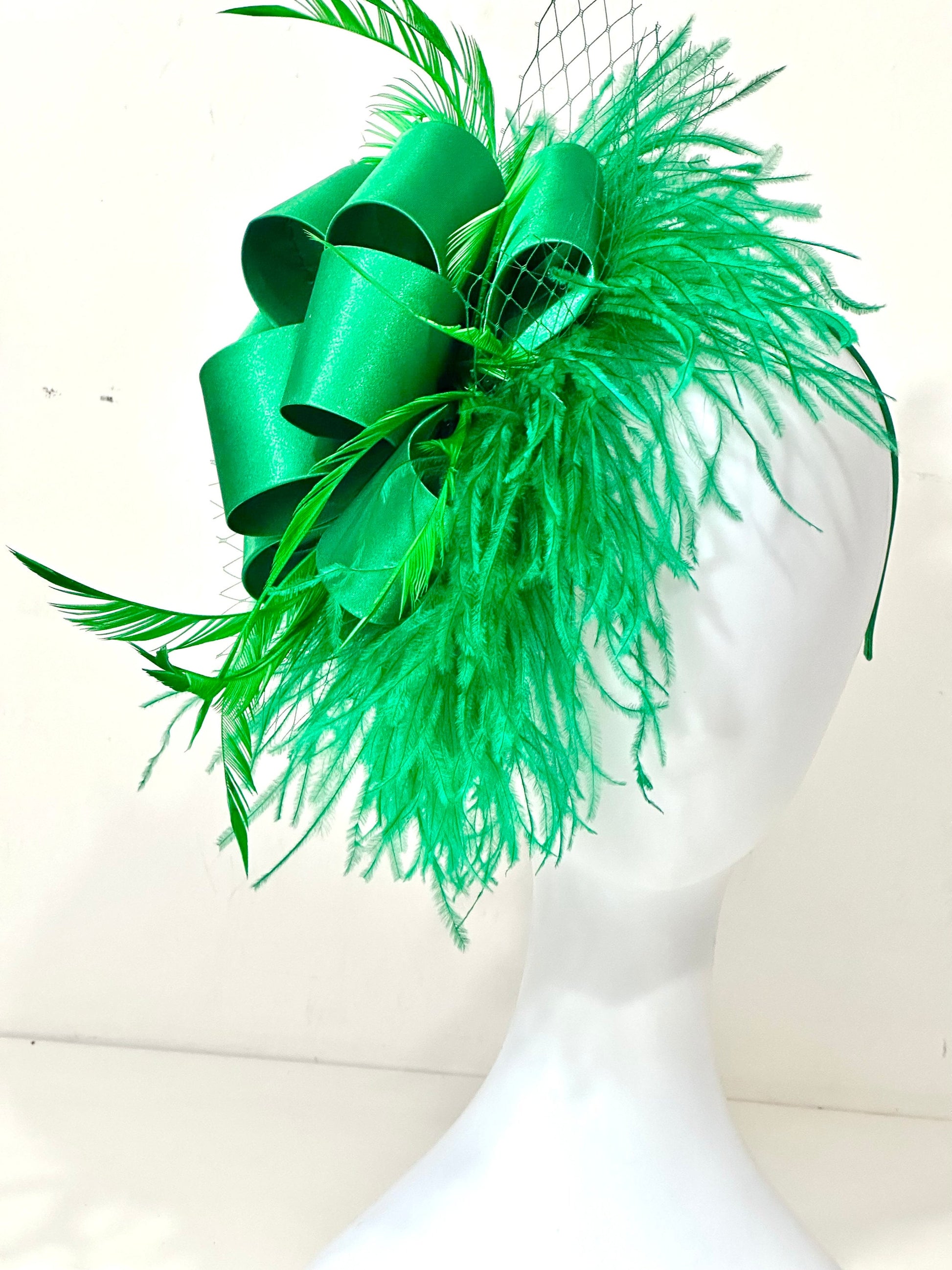 Christmas Fascinator Hat Headband, Emerald Green Fascinator Headband Hat, Red Fascinator Hat Christmas Fascinator Hat,Red Christmas Headband