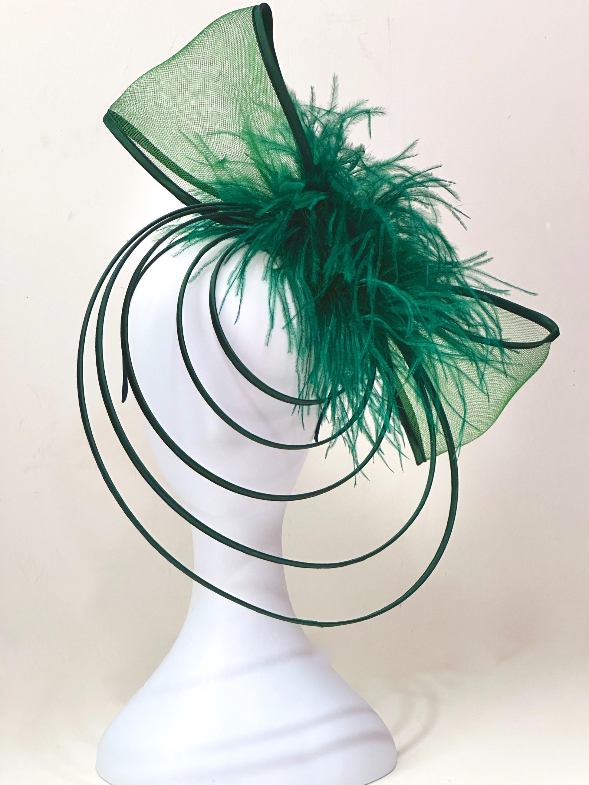 Green Bow Fascinator Headband