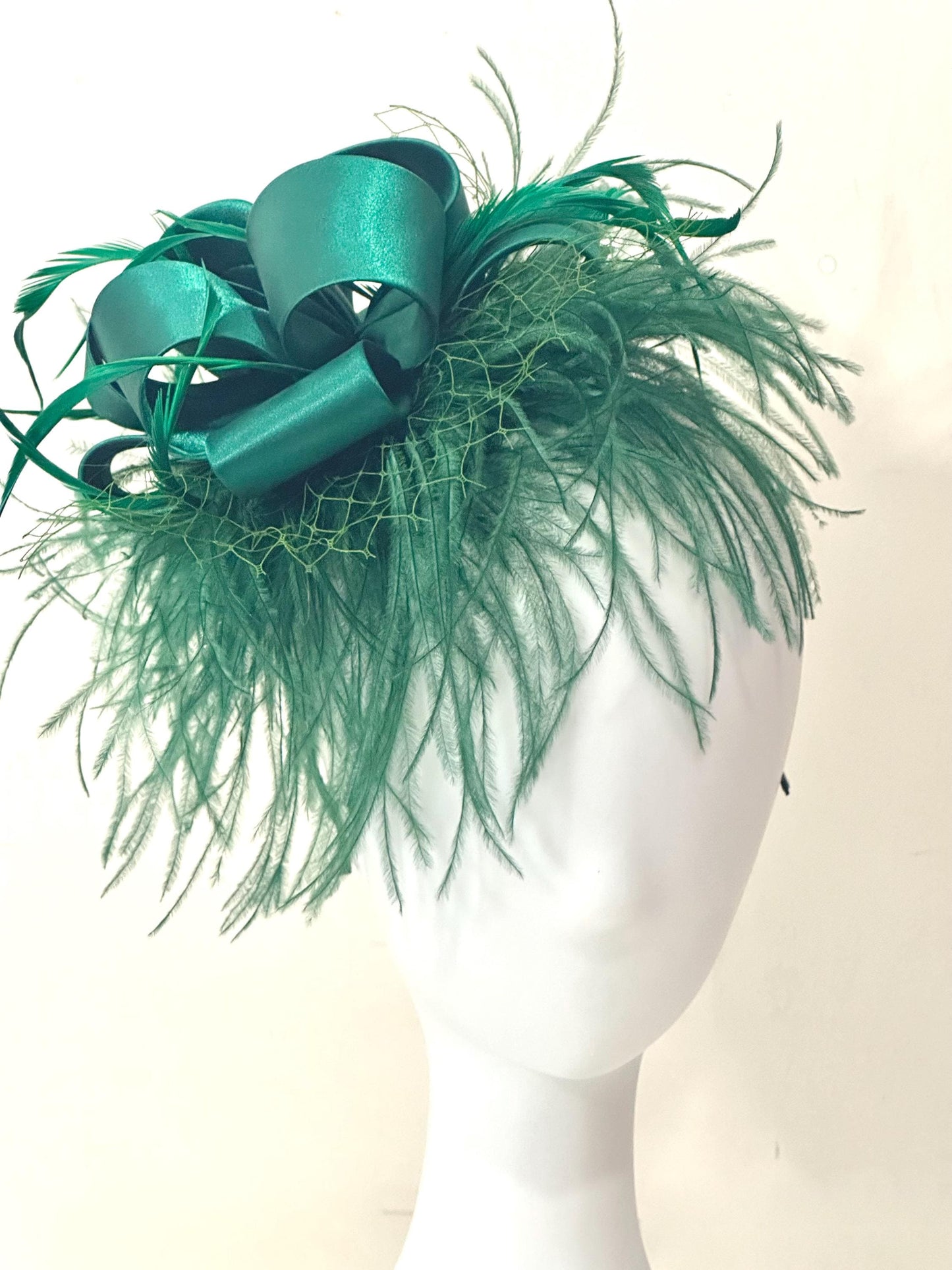 Christmas Fascinator Hat Headband, Emerald Green Fascinator Headband Hat, Red Fascinator Hat Christmas Fascinator Hat,Red Christmas Headband